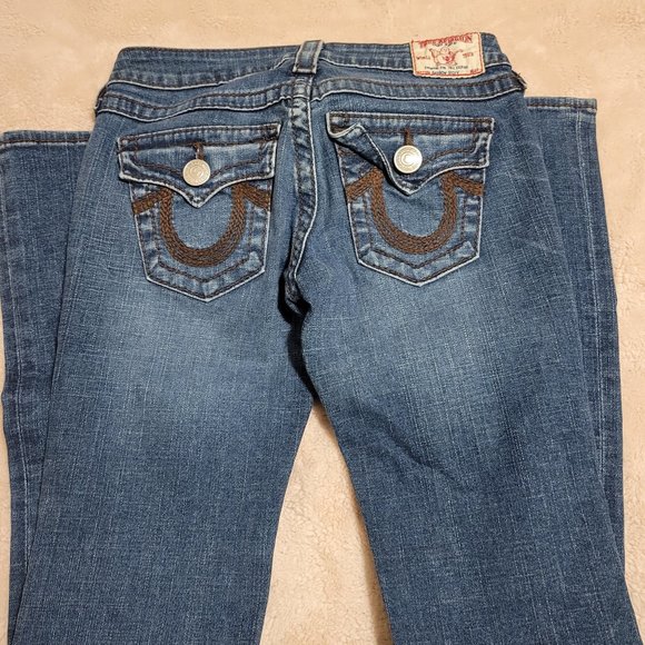 True Religion Vintage Women's Straight Leg Jeans Size: 25 - Picture 6 of 11